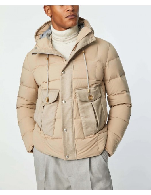 Geaca L.B.M 1911, Hooded Padded, Beige - 4950739404