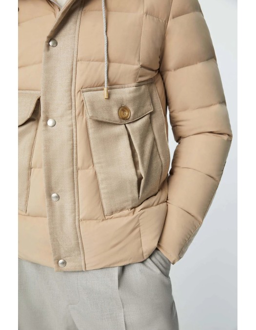 Geaca L.B.M 1911, Hooded Padded, Beige - 4950739404