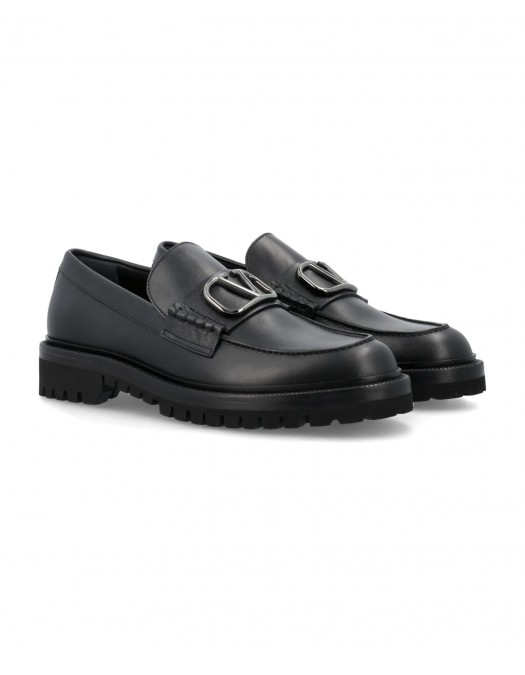 Pantofi VALENTINO GARAVANI, Logo Metalic, 4Y2S0G20PEW0NO - 4Y2S0G20PEW0NO