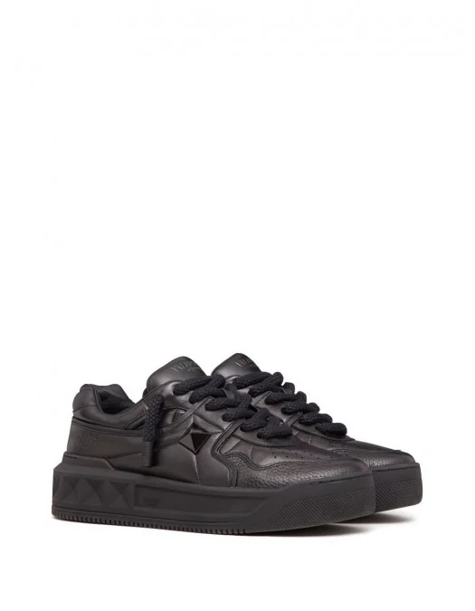 Sneakers VALENTINO, One Stud XL Sneakers, Men, Full Black - 4Y2S0G37XTM0NO