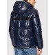 Geaca Karl Lagerfeld, Hooded Down Blouson, Bleumarin - 505005512505690