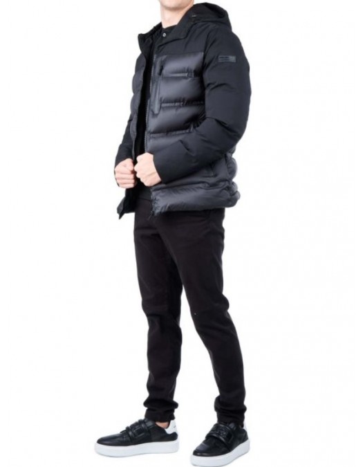 Geaca Karl Lagerfeld, Black Hooded Jacket, 505029524596990 - 505029524596990