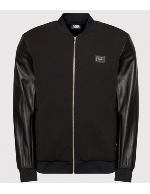 Geaca Karl Lagerfeld, Bomber Black - 505061524562990