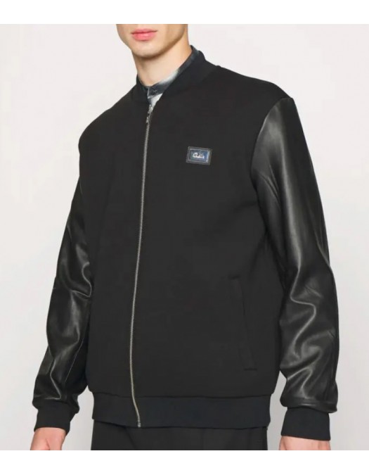 Geaca Karl Lagerfeld, Bomber Black - 505061524562990