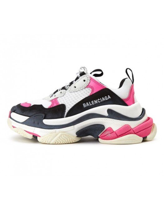 Sneakers Balenciaga, Roz, Logo atasat -