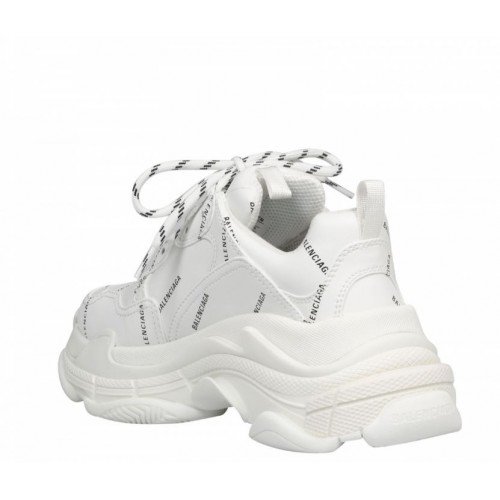 Sneakers BALENCIAGA, Logo Negru, Alb