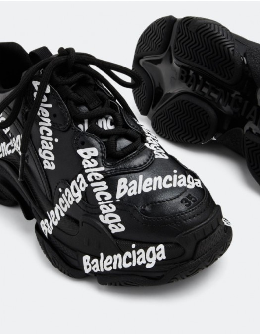 Sneakers BALENCIAGA, Print All Over, Black - 524039W2FAB1090