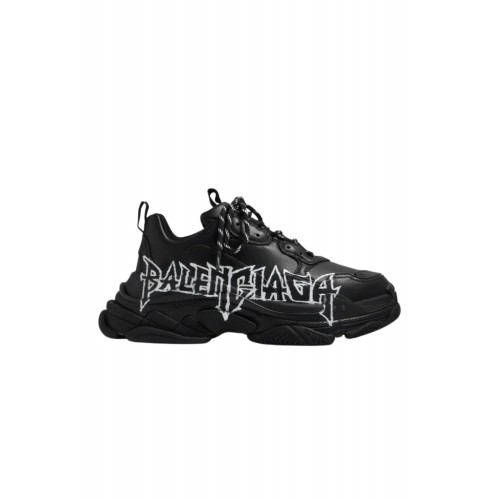 SNEAKERS BALENCIAGA, Triple S, Logo Print, Black SNEAKERS BALENCIAGA, Triple S, Logo Print, Black