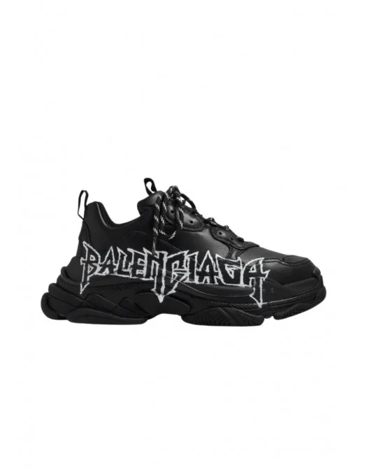 SNEAKERS BALENCIAGA, Triple S, Logo Print, Black - 524039W2FAY1090 SNEAKERS BALENCIAGA, Triple S, Logo Print, Black - 524039W2FAY1090