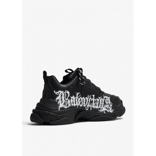 SNEAKERS BALENCIAGA, Triple S, Logo Print, Black SNEAKERS BALENCIAGA, Triple S, Logo Print, Black