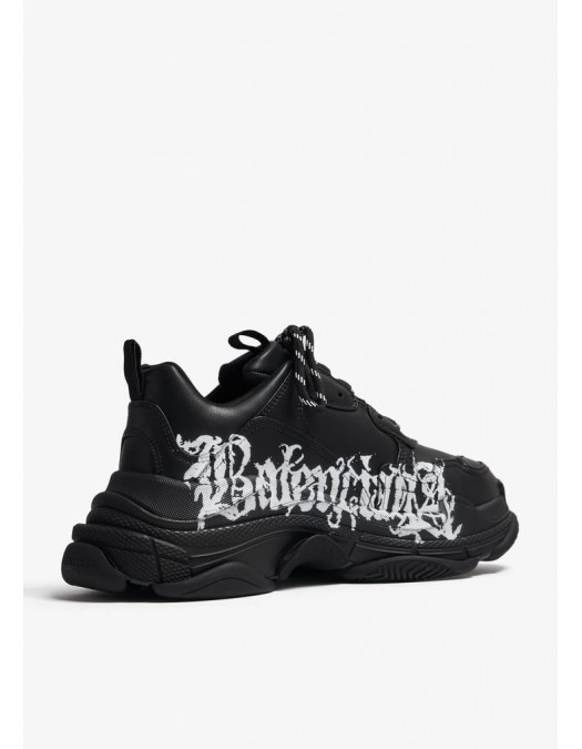 SNEAKERS BALENCIAGA, Triple S, Logo Print, Black - 524039W2FAY1090