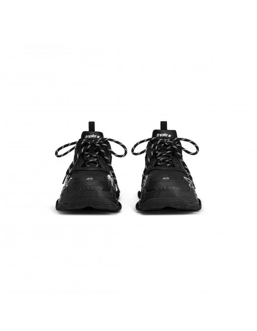 SNEAKERS BALENCIAGA, Triple S, Logo Print, Black - 524039W2FAY1090 SNEAKERS BALENCIAGA, Triple S, Logo Print, Black - 524039W2FAY1090