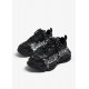 SNEAKERS BALENCIAGA, Triple S, Logo Print, Black - 524039W2FAY1090