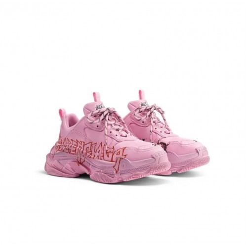 SNEAKERS BALENCIAGA, Triple S, Logo Print, Pink SNEAKERS BALENCIAGA, Triple S, Logo Print, Pink