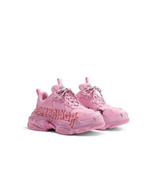 SNEAKERS BALENCIAGA, Triple S, Logo Print, Pink - 524039W2FAY5016
