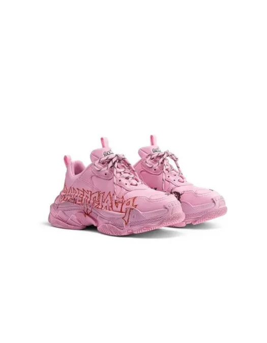 SNEAKERS BALENCIAGA, Triple S, Logo Print, Pink - 524039W2FAY5016 SNEAKERS BALENCIAGA, Triple S, Logo Print, Pink - 524039W2FAY5016