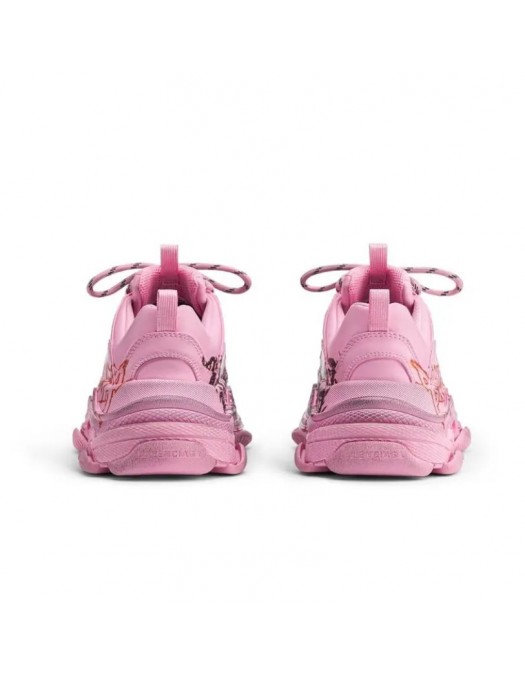 SNEAKERS BALENCIAGA, Triple S, Logo Print, Pink - 524039W2FAY5016