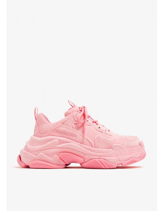 SNEAKERS BALENCIAGA, Triple S, Velvet, Pink - 524039W3TSV5500