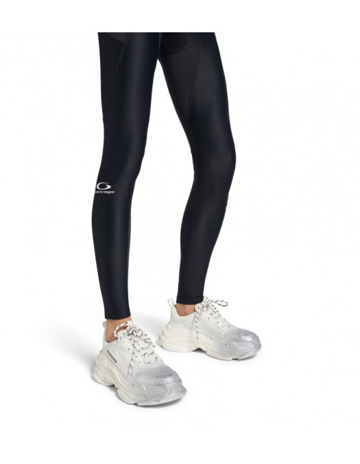 Sneakers BALENCIAGA, Women's Triple S Glitter Spray Sneaker in White/silver - 524039WTSGS9018