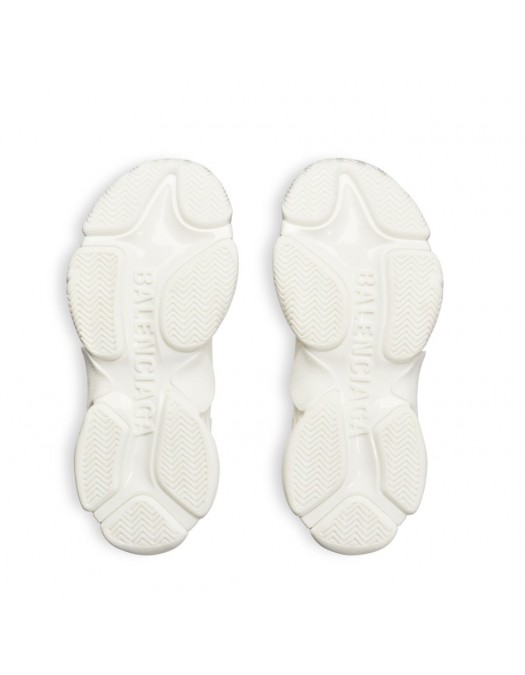 Sneakers BALENCIAGA, Women's Triple S Glitter Spray Sneaker in White/silver - 524039WTSGS9018