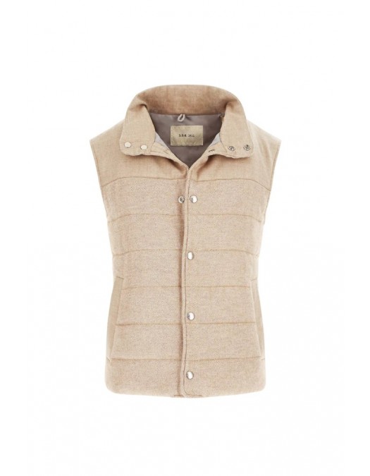 Vesta L.B.M 1911,Beige padded gilet - 5257929355