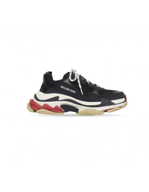 Sneakers Balenciaga, Triple S Trainers, Red Blak Sneakers Balenciaga, Triple S Trainers, Red Blak