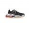Sneakers Balenciaga, Triple S Trainers, Red Blak, Efect Uzat