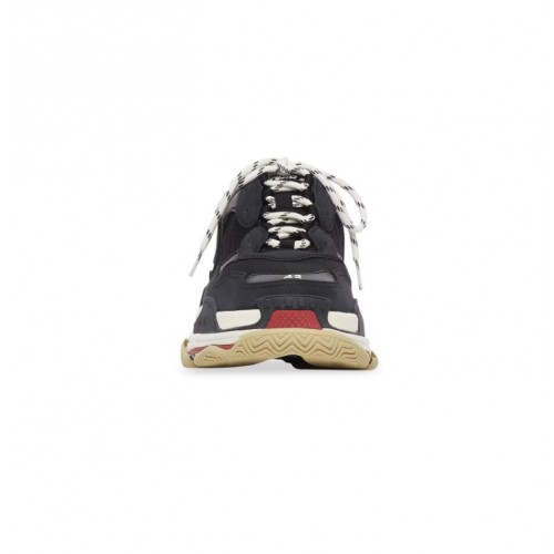 Sneakers Balenciaga, Triple S Trainers, Red Blak, Efect Uzat Sneakers Balenciaga, Triple S Trainers, Red Blak, Efect Uzat