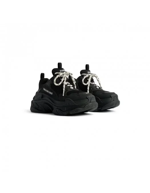 Sneakers BALENCIAGA Triple S, White Details, Black - 534217W2CA11000