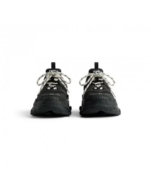 Sneakers BALENCIAGA Triple S, White Details, Black - 534217W2CA11000