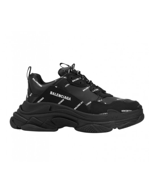 Sneakers BALENCIAGA, Print Logo all over, Black - 536737W2FA11090