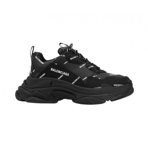 Sneakers BALENCIAGA, Triple S Print Logo all over, Black