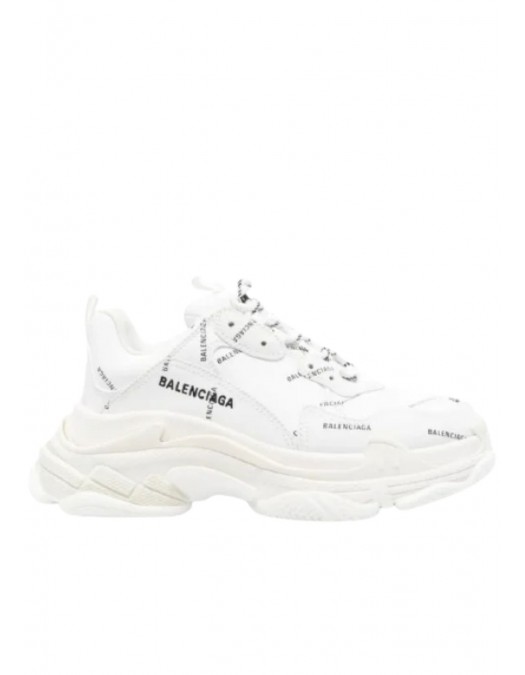 SNEAKERS BALENCIAGA, White, Logo Negru Triple S - 536737W2FA19010 SNEAKERS BALENCIAGA, White, Logo Negru Triple S - 536737W2FA19010