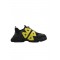 SNEAKERS BALENCIAGA, Triple S Design, Yellow Logo, Black