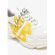 SNEAKERS BALENCIAGA, Triple S Tape, Yellow Detail, White Woman - 524039WTRST9070