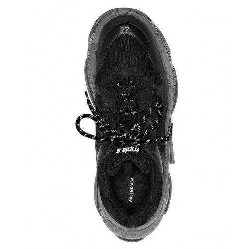 Sneakers BALENCIAGA, Triple S Trainers, Clear Sole, Full Black EFECT USED