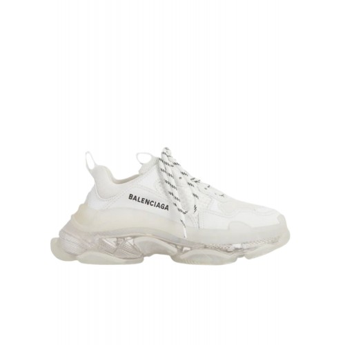 Sneakers BALENCIAGA, Clear Sole, Alb, EFECT USED Sneakers BALENCIAGA, Clear Sole, Alb, EFECT USED