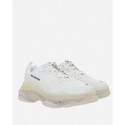 Sneakers BALENCIAGA, Clear Sole, Alb, EFECT USED