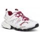 Sneakers Balenciaga, Track Trainers, Alb si Visiniu - 542023W1GC49066