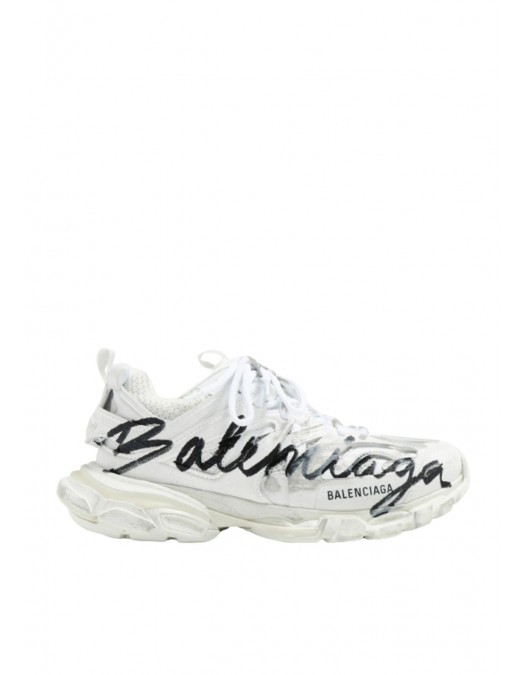 Sneakers BALENCIAGA, Men's Track Signature Sneaker in White - 542023WTRHW9010