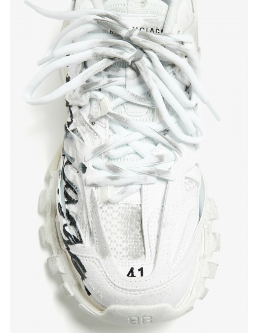 Sneakers BALENCIAGA, Men's Track Signature Sneaker in White - 542023WTRHW9010