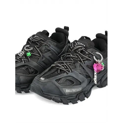 SNEAKERS BALENCIAGA, Track, Charms colorate, Negru