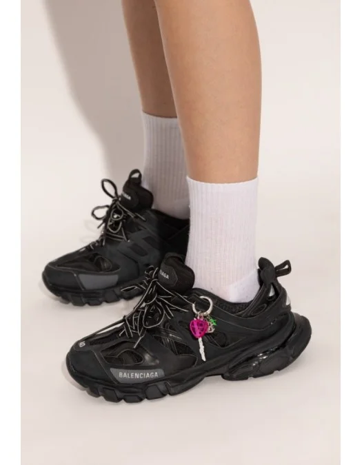 SNEAKERS BALENCIAGA, Track, Charms colorate, Negru