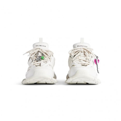 SNEAKERS BALENCIAGA, Track, Charms colorate, Alb SNEAKERS BALENCIAGA, Track, Charms colorate, Alb