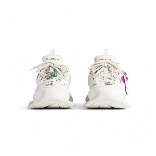 SNEAKERS BALENCIAGA, Track, Charms colorate, Alb