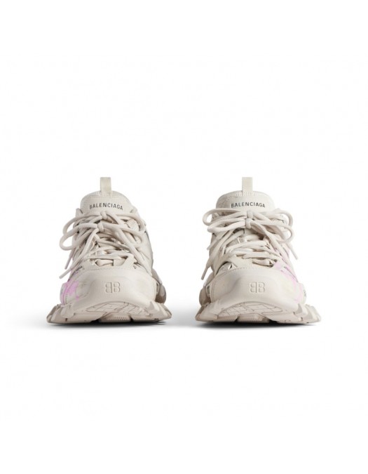 Sneakers BALENCIAGA, Women's Track Signature Sneaker in Beige/pink - 542436WTRHW9250