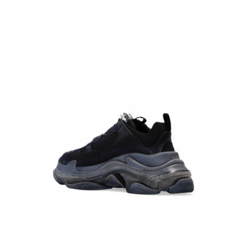 SNEAKERS BALENCIAGA, Triple S, Clear Sole, Full Black EFECT USED
