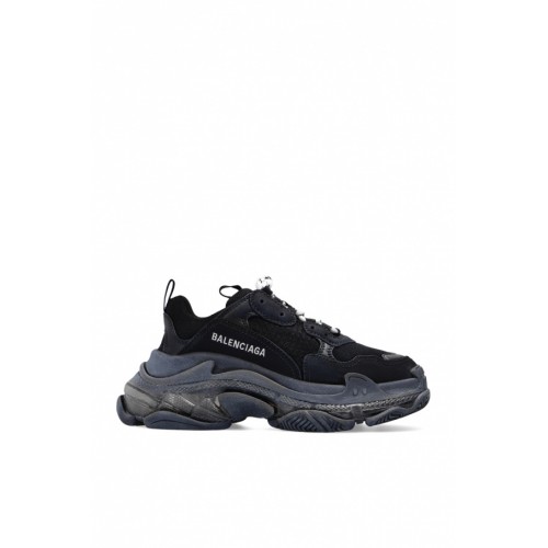 SNEAKERS BALENCIAGA, Triple S, Clear Sole, Full Black EFECT USED