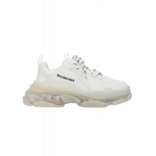 Sneakers BALENCIAGA, Clear Sole, Full White, EFECT USED