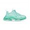 Sneakers BALENCIAGA Turquoise cu talpa transparenta Triple S